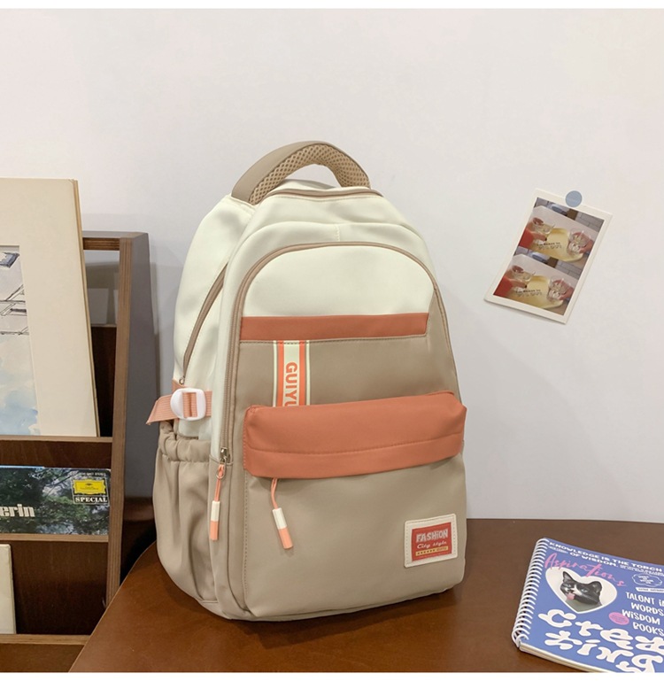 GUIYU Large Capacity Unisex Backpack For Travel & School - Lightweight Durable Nylon With Cushioned Straps, Multi-Compartment Design_voghion.com