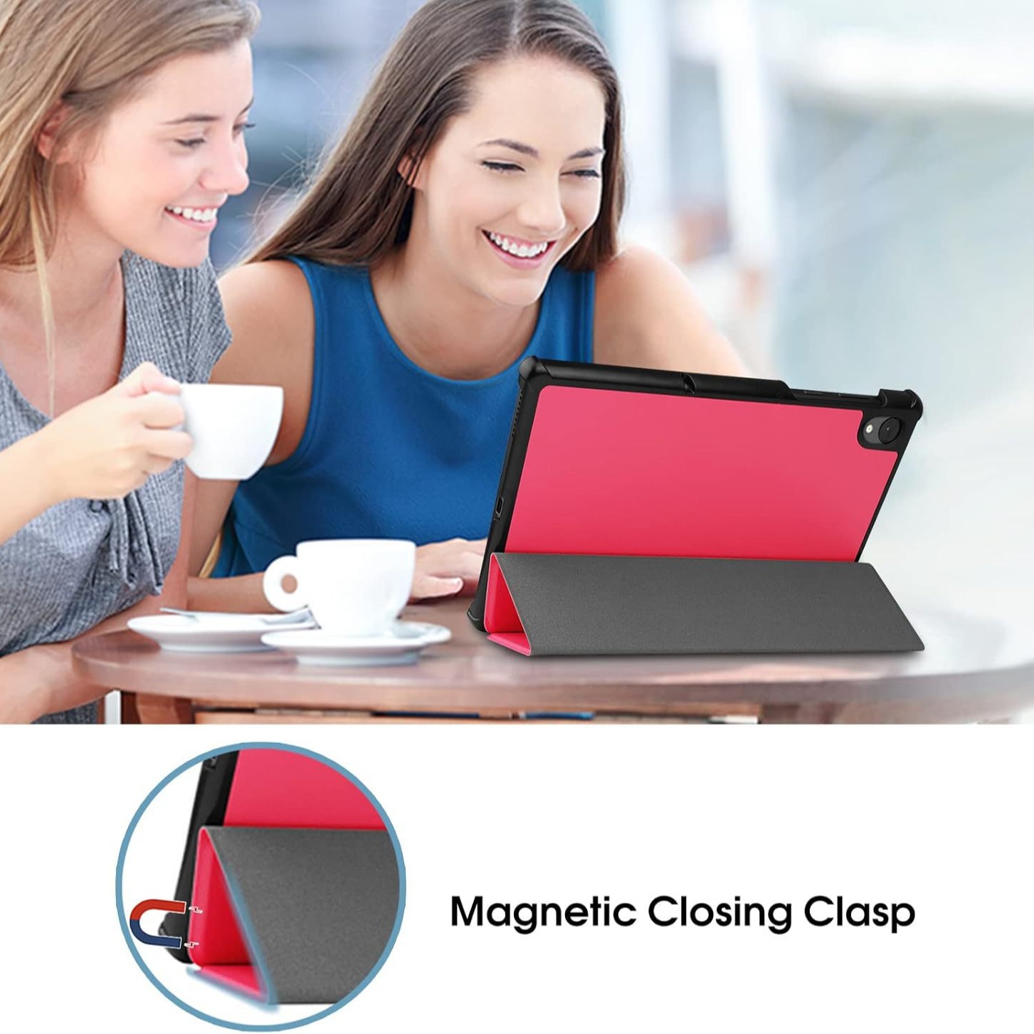 Adecuado para Lenovo Tab M10 plus X606F Funda de cuero plana M10 plus Custer Funda protectora triple