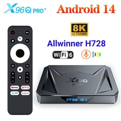 X96Q PRO Android 14 TV Box Allwinner H728 Wifi6ネットワークプレーヤー