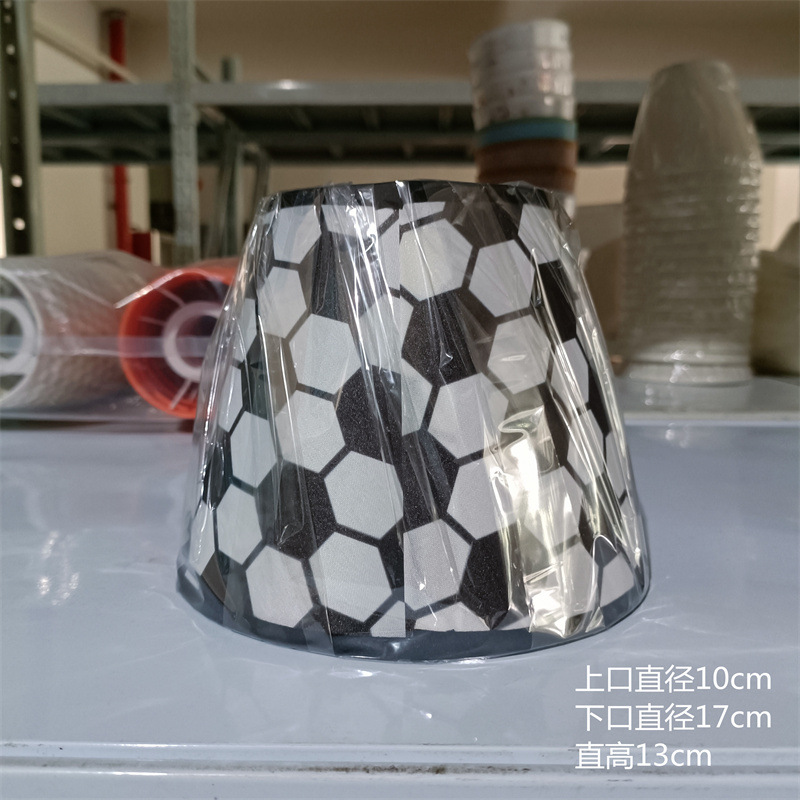 Fuente de la fábrica tela de lino de algodón cubierta de la cáscara de la pantalla creativo DIY paño Pantalla de PVC perchment lámpara de impresión de papel Accesorios