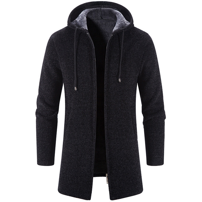 23 autumn/winter plush trend, handsome color, versatile men's cardigan, chenille outerwear knitted sweater, coat,_voghion.com