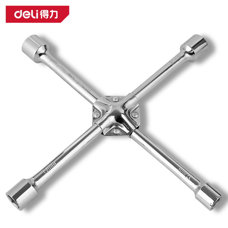 得力十字轮胎扳手14寸16寸17x19x21x23mmDL4414DL4416