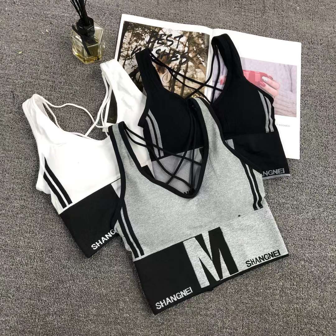 Nueva inconsútil alto elástico belleza de alta calidad las mujeres chaleco inalámbrico yoga sujetador ropa interior deportiva al por mayor