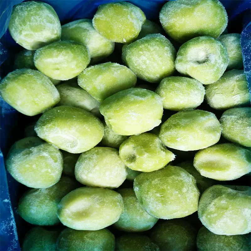 新鲜速冻猕猴桃果肉奇异果冷冻去皮整颗果汁店冷饮陕西产商用水果