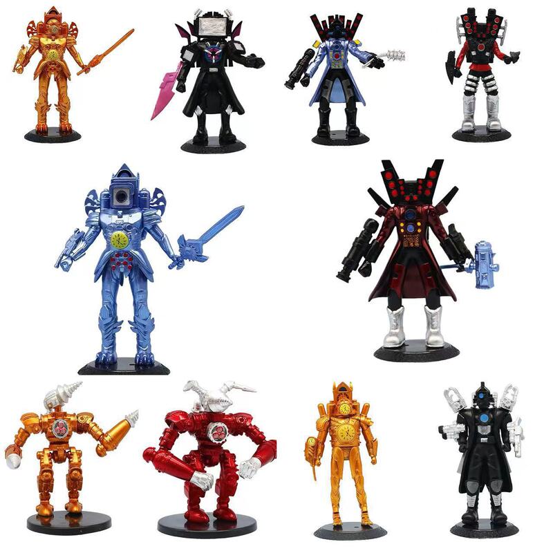 Cross-Border Titan Audio Man Toilet Man Monitor Man Clock Man Golden Drill Bit Man Figure Model Doll Ornament Cross-Border Titan Audio Man Toilet Man Monitor Man Clock Man Golden Drill Bit Man Figure Model Doll Ornament