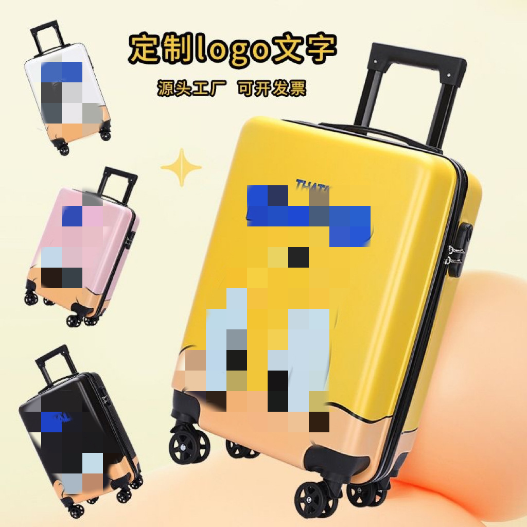 Adult 20 inch universal wheel luggage wholesale children's cartoon trolley case student password suitcase can print logo