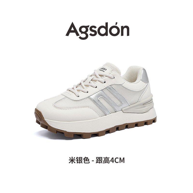 Augu Lion Dengde zapatos de entrenamiento para mujeres 2026 primavera nuevo muffin casuales zapatos de suela gruesa zapatos de skate estudiantes