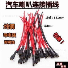 汽车货车通用电源喇叭大灯翘板开关插线车用蜗牛喇叭插头接头