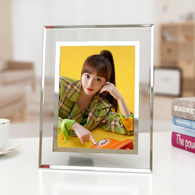 明星水晶相框批發B  含6寸照片蘇新皓吳宣儀科比周邊玻璃畫框擺台