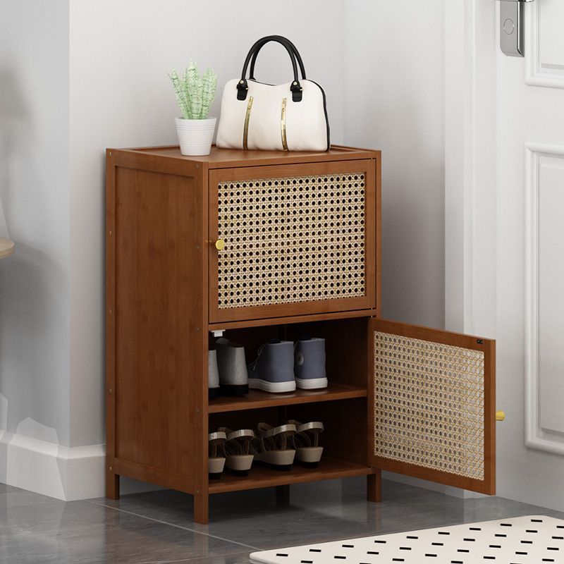 Rattan Shoe Cabinet Shoe Rack Simple Multi-Layer Shoe Rack Home Entrance Large Capacity Living Room Multi-Functional Storage Storage Rack