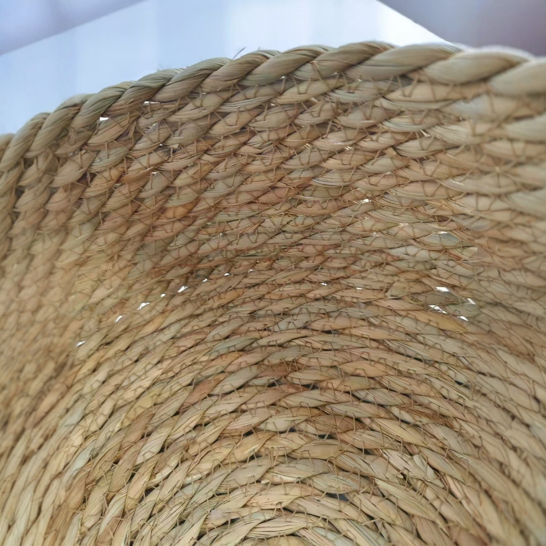 Cesta de tejido de almacenamiento Cesta de tejido de acabado Cesta de almacenamiento Cesta de tejido de caña Mesa Caja de almacenamiento redonda Snack Miscellio tejido de paja