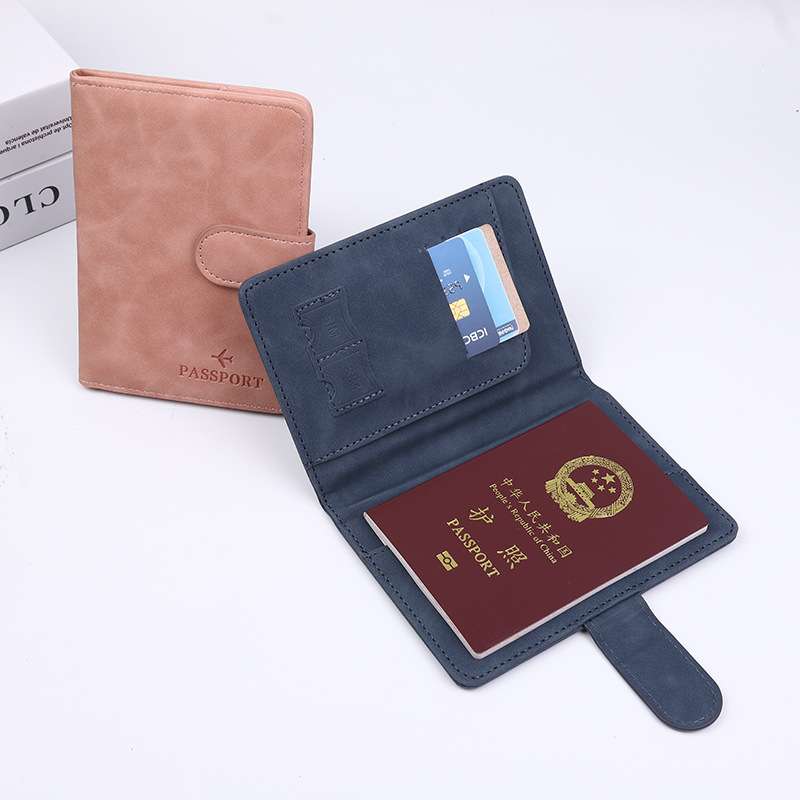 RFID Seyahat Pasaport Çantası Toka Anti-Manyetik Pasaport Koruma Kılıfı Çok Kartlı Kimlik Belgesi Saklama Koruma Kılıfı Belge Kartı Çantası