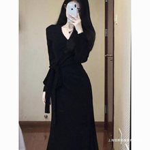 大码法式韩系通勤胖遮肉女春秋季新款小众辣妹250斤连衣裙