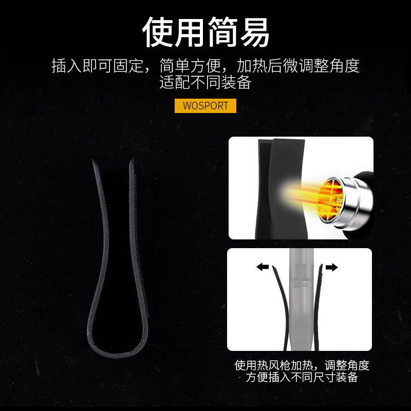 (2개) WOSPORT KYDEX 9MM 클립 가방 내장 고정 판 9MM/.40/45ACP 기능 세트에 적합