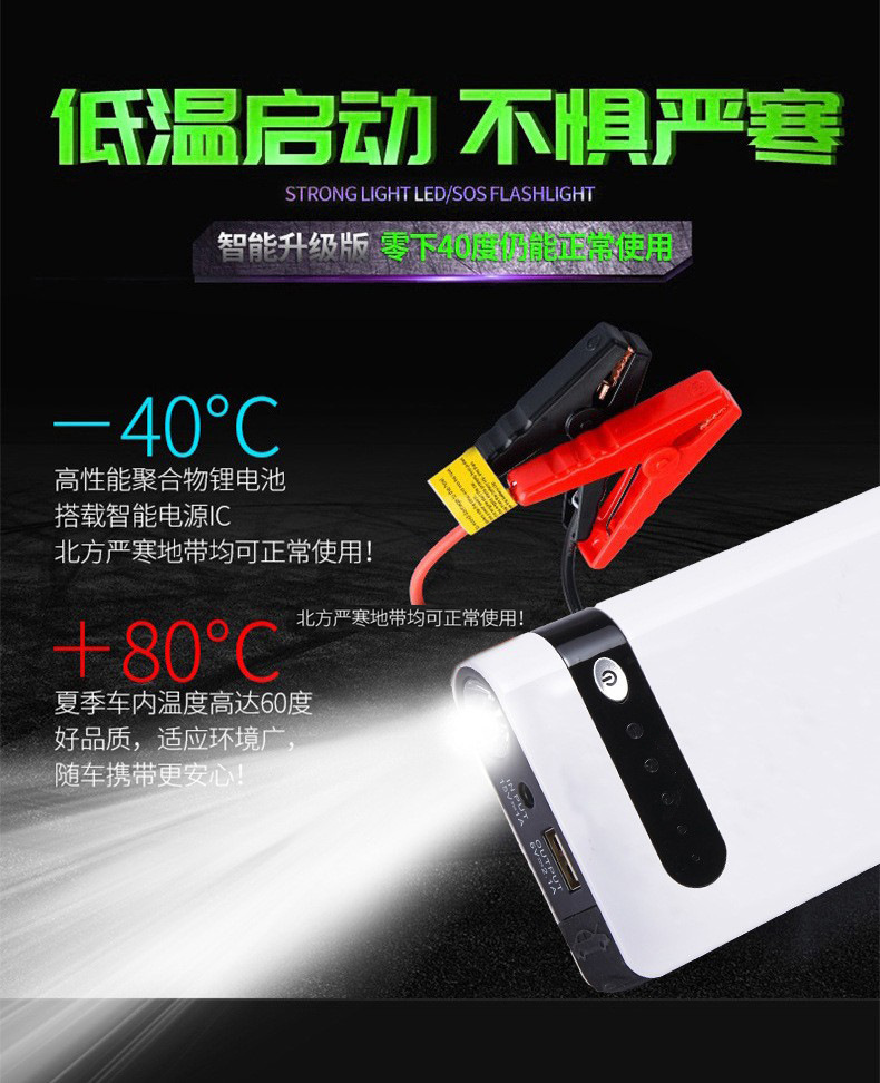 Car emergency jump starter power supply 12V universal for cars