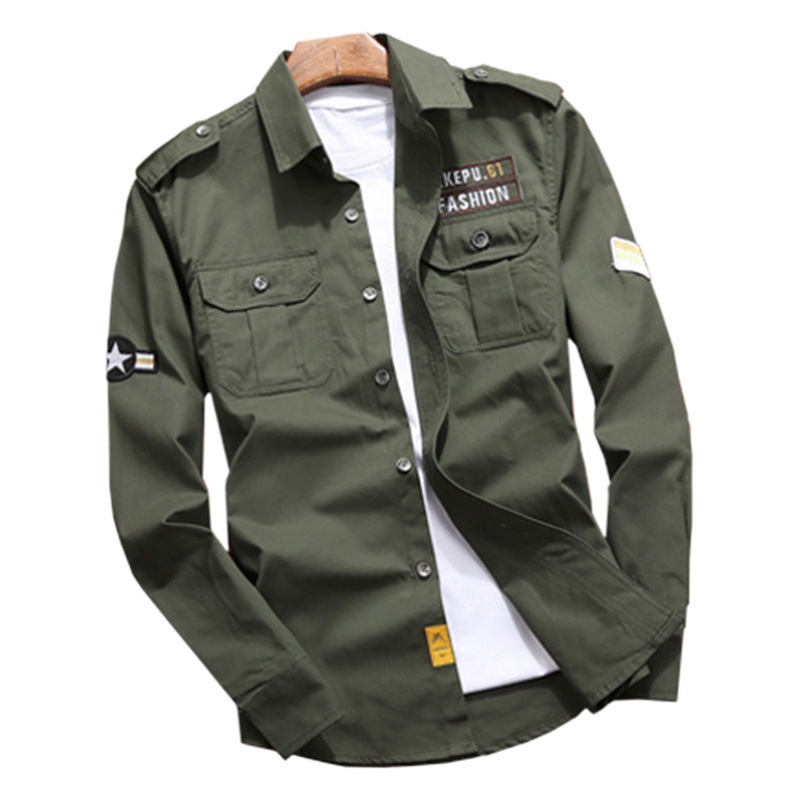 Camisa de manga larga abrigo hombres y adolescentes todo partido casual algodón camisa moda Slim ropa de trabajo al aire libre más tamaño nuevo