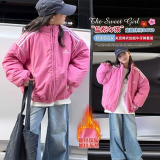 织里童装2026冬季新品韩版女童面包服棉衣外套中大童长袖棉衣外套