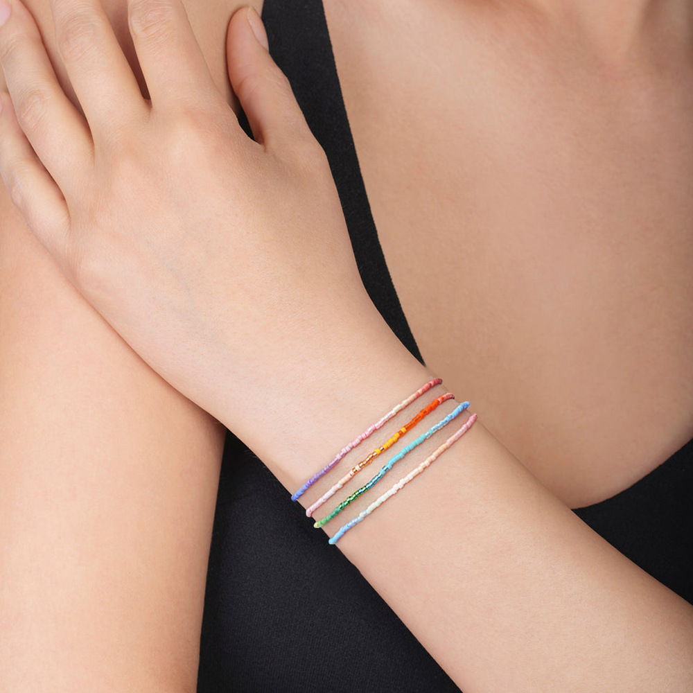Miyuki Beaded Bracelet For Women Gradient Colour Woven Wristband_voghion.com