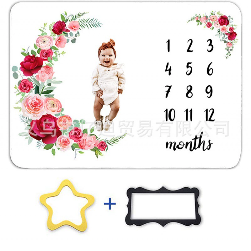 HOT Amazon AliExpress Горячая распродажа Детская фотография фон одеяло Веха Фара флисовое одеяло детское фоновое полотно