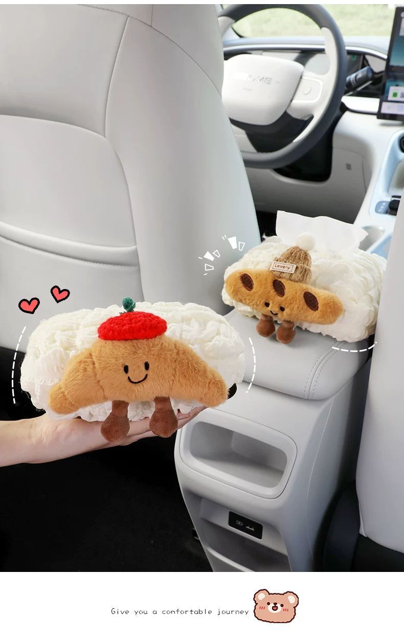 Suitable for Geely Xingyuan Car Tissue Box Car Armrest Box Paper Box Cute Creative Practical Good Things for Girls