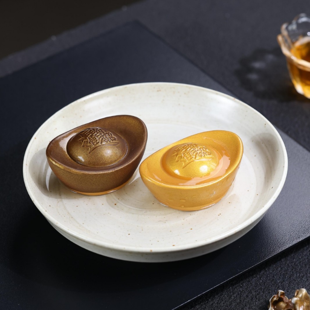 变色茶宠摆件精品可养招财创意高端小元宝高级茶桌装饰品茶台茶玩