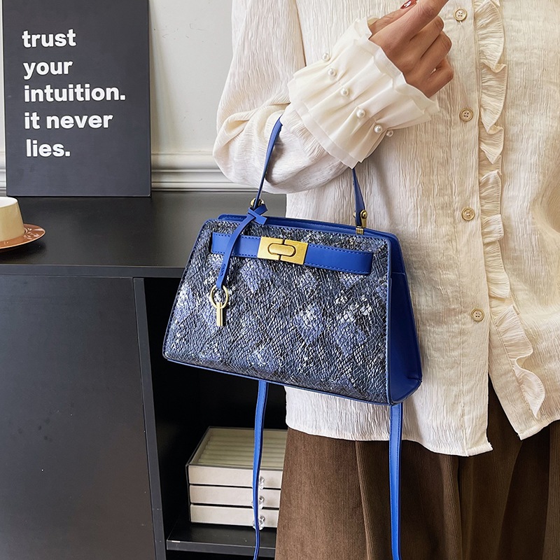 Comercio exterior moda moda retro serpiente Kelly bolso mujer 2024 nuevo bolso de mano moda versátil bolso de hombro