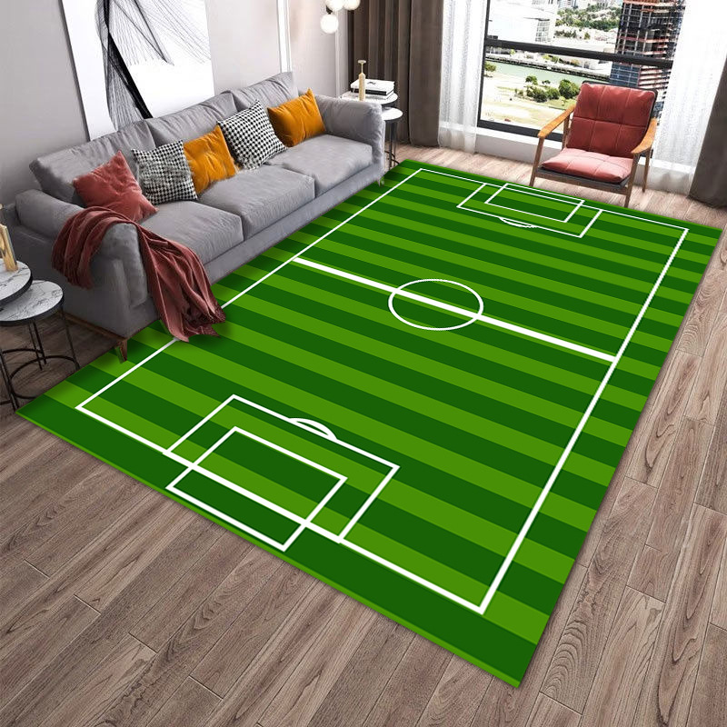 Alfombra de campo de campo de campo verde transfronterizo, alfombra de dormitorio doméstico, sala de estar cubierta, sofá, mesa de té, alfombra resistente a la suciedad y fácil de cuidar