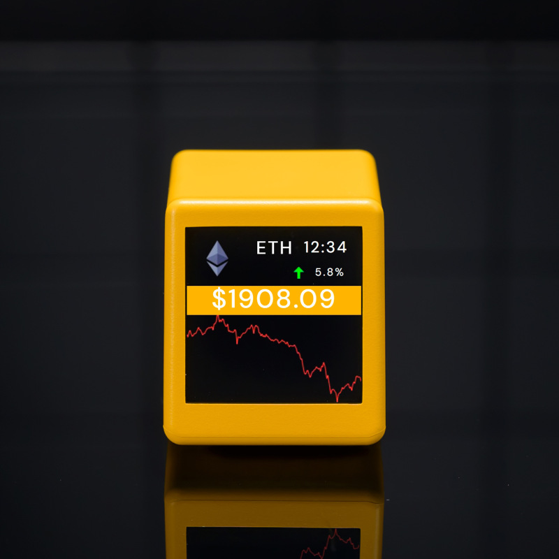 2025 新しい暗号通貨価格表示仮想通貨曲線追跡 WiFi 天気時計 BitCoin|undefined
