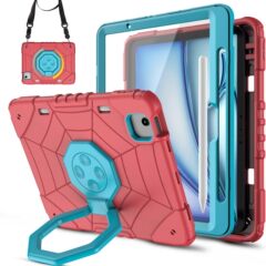ipad pro 11inch air 2024 (M2) タブレット保護ケース 360度回転付きに最適 ° 回転スタンド