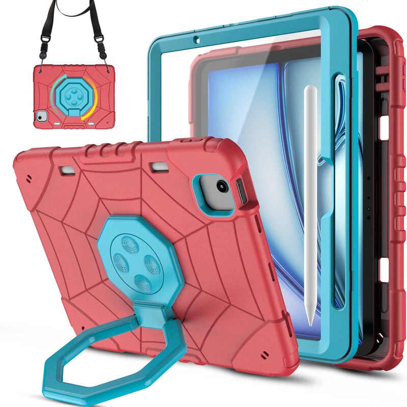 Suitable for iPad Pro 11inch Air 2024 (M2) Tablet Protective Case with 360 ° Rotating Stand