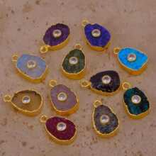 �W���羳�¿�r�в�ɫ��Ȼʯ�����DIY���Ͳ��L��ɫϵ��14K��ɫ