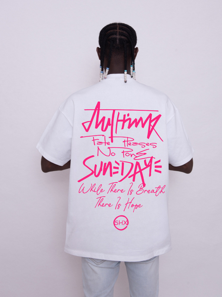 Oversized Graffiti Letter Print T-shirt For Men Graphic Streetwear_voghion.com