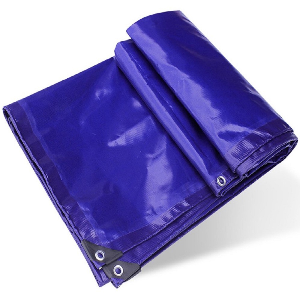工厂蓝色加厚PVC涂塑篷布防火防油防老化防雨布耐寒卡车盖布