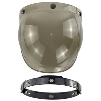 Motorcycle Helmet Lens Retro Dəbilqə (Kaska) aksesuarları - light-tea-black-bracket