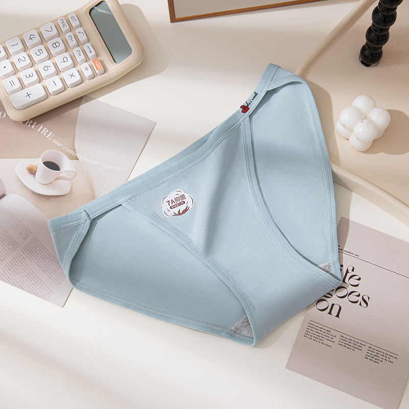Algodón puro sexy de alta apertura algodón de grado 7A antibacteriano cómodo y transpirable puro deseo niña ropa interior sin costuras refrescante