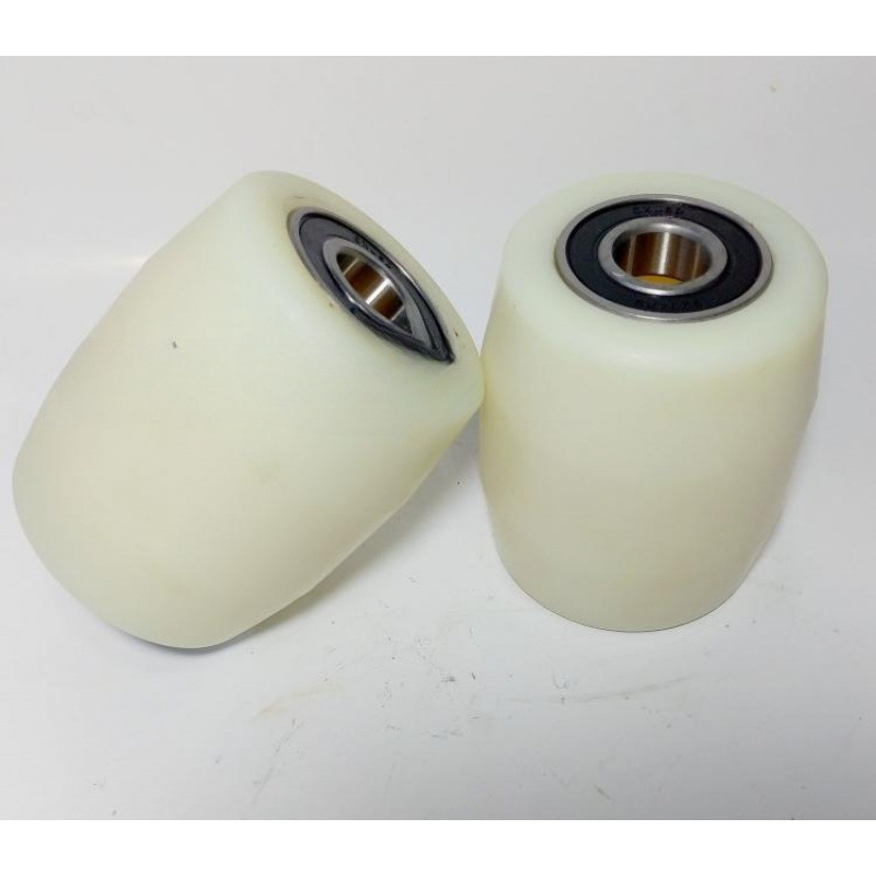 手动叉车轮 手动液压搬运车轮子 爬坡轮 尼龙叉车轮74*70