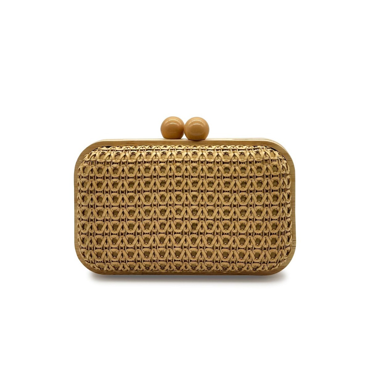 跨境2025夏季主推新品木质草编晚宴包宴会名媛手拿草编时尚小方包