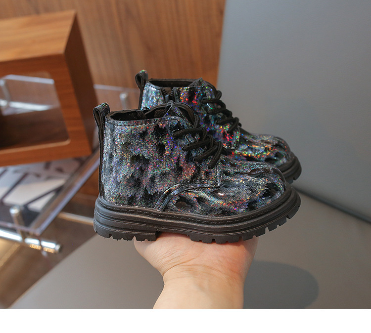 Kinder Martin Boots Aus Lackleder Schwarz Für Jungen Und Mädchen_voghion.com