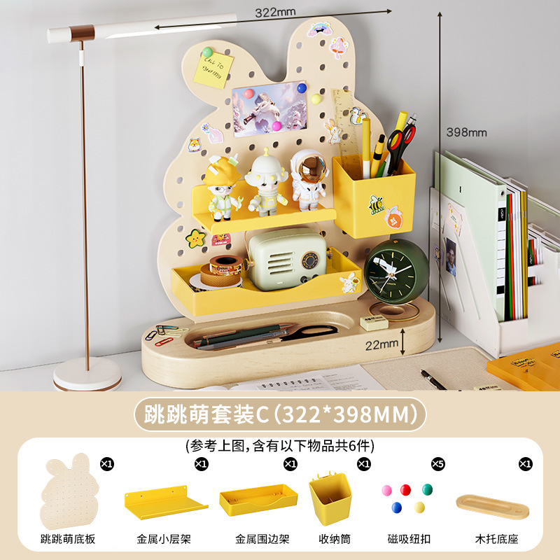 Escritorio, agujero, tablero, estante, vertical, sin perforación, hogar, escritorio de aprendizaje para niños, estación de trabajo, almacenamiento y acabado de escritorio