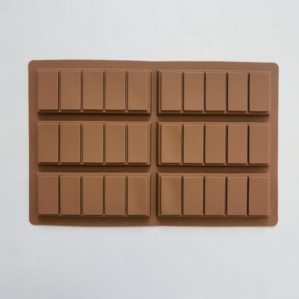 6 rectangular chocolate 323 molde de silicona pastel molde de pastel gelatina torta molde de pan herramientas de horneado