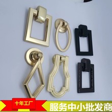 拉手厂家吊环新中式铜拉丝铜拉环仿古衣柜门抽屉实心黑色把手批发