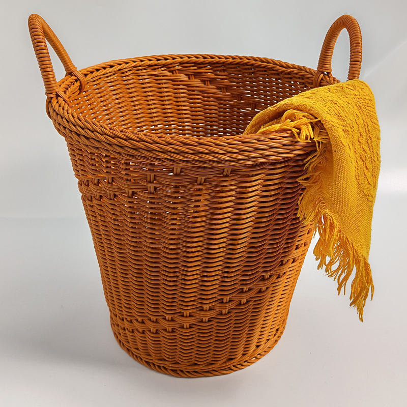 Dirty Laundry Basket for Home Use, Clothing Storage Bin for Bathroom, Laundry Basket, Woven Deep Basket for Large Garments