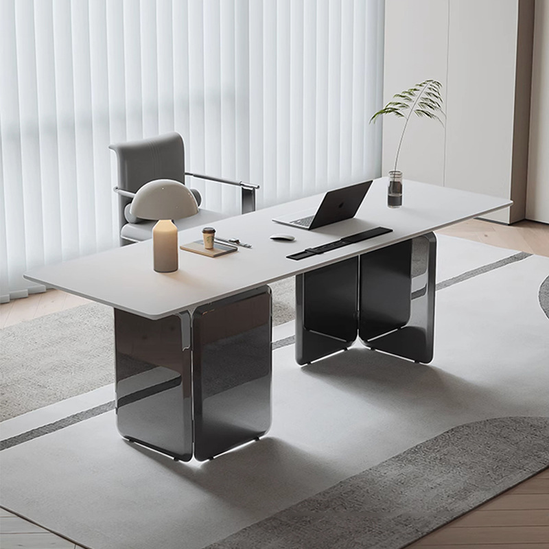 Italiano minimalista roca placa mesa de comedor sala de estar hogar mesa de té luz escritorio de lujo moderno minimalista mesa de comedor y silla combinación