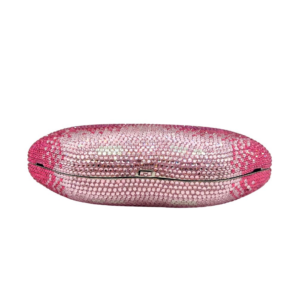 Clutch transfronterizo nuevo fondo plano lleno de diamantes labios bolsas de cena de celebridades europeas y estadounidenses bolsas de diamantes de mano para mujeres