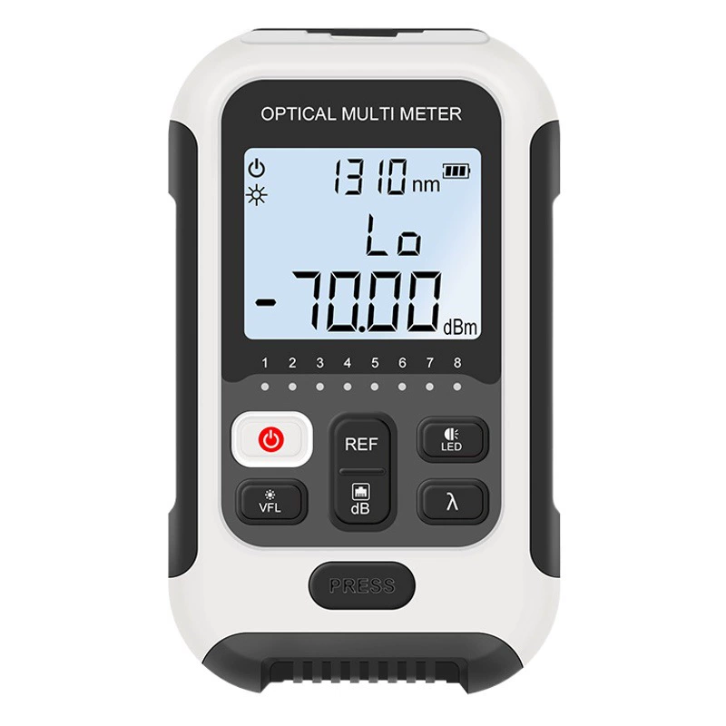 Многофункциональный оптический измеритель мощности, красный, все-в-одном, высокоточный, три-четыре-в-одном, ручка из красного волокна, мини-перезаряжаемый затухание света