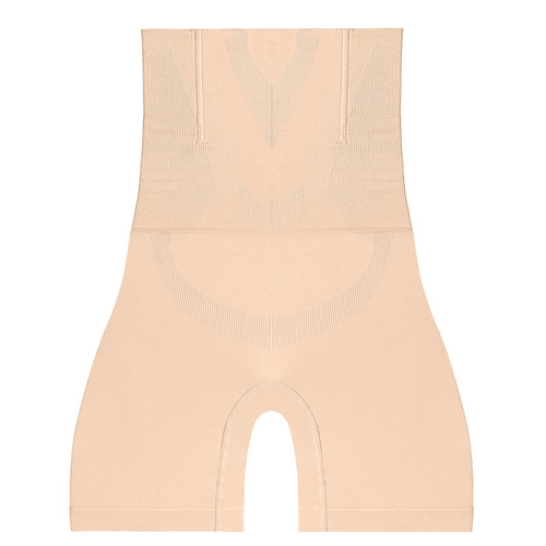 Women's Postpartum High-Waisted Body Shaping Legging Waist Trainer, European and American Straight Leg Bodysuit Abdominal Binder Slimming Pants with Lifted Butt