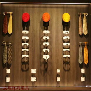 Stainless Steel Props Suit Shop Display Mold Collar Rack Display Wall Cuff Rack Collar Rack