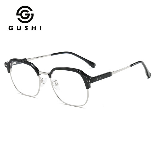 2024 new men's glasses anti-blue light tr90 metal glasses frame high-end factory wholesale myopia glasses frame for women