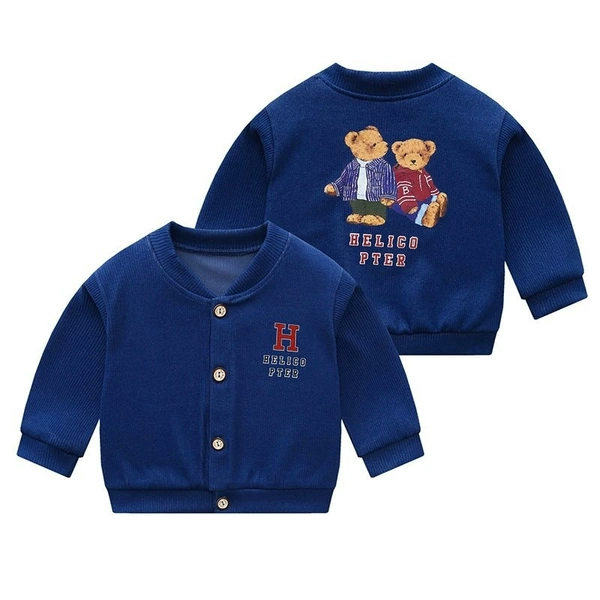 Jacket-Deep Blue Bear