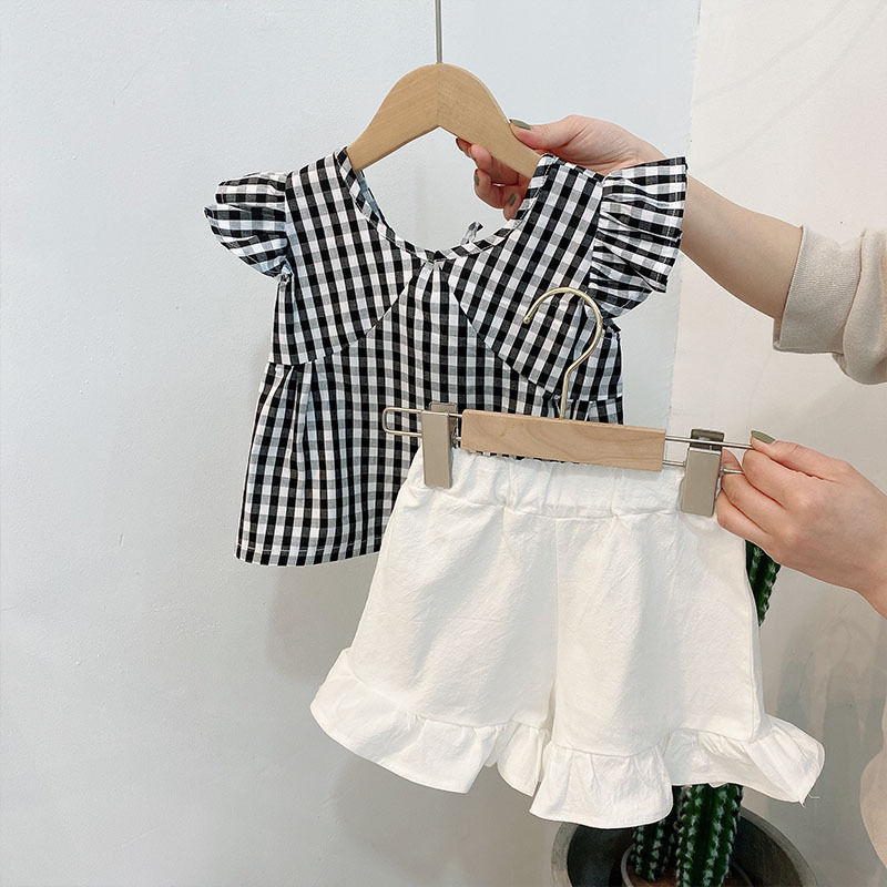 女童夏装套装洋气2021新款韩版儿童夏季短袖小女孩宝宝时髦两件套